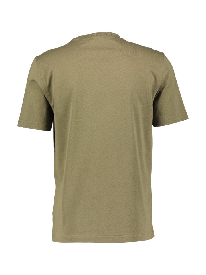 Kaki groene katoenen T-shirt Hugo Boss 