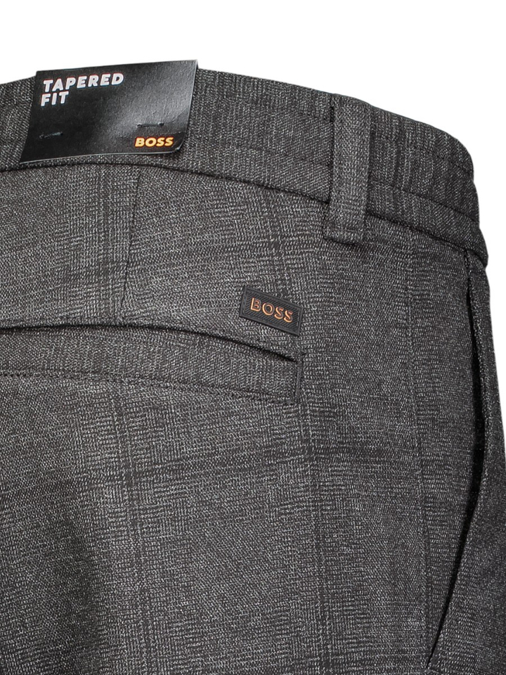 Zwarte broek met geruit motief Hugo Boss