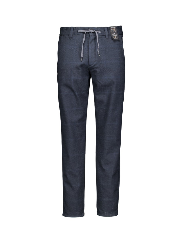 Blauwe broek met geruit motief Hugo Boss