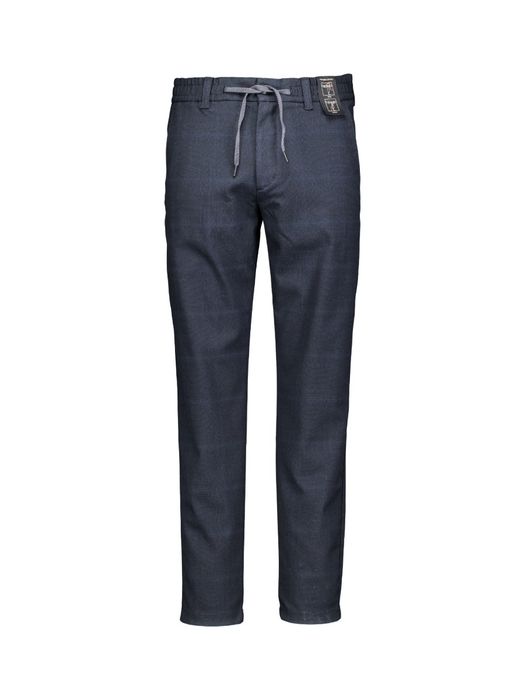 Blauwe broek met geruit motief Hugo Boss