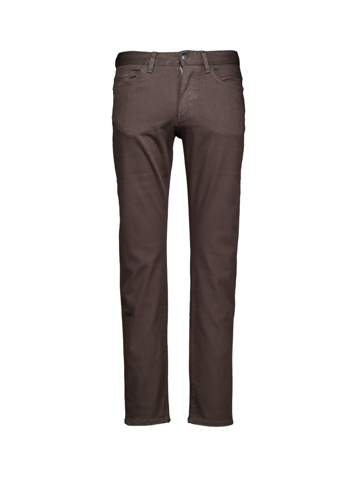 Donkerbruine slim fit broek Hugo Boss