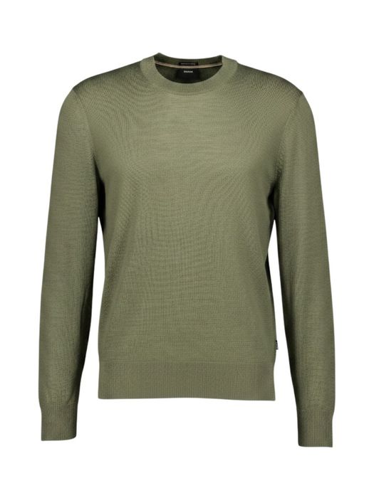 Kaki groene fijne pull Hugo Boss