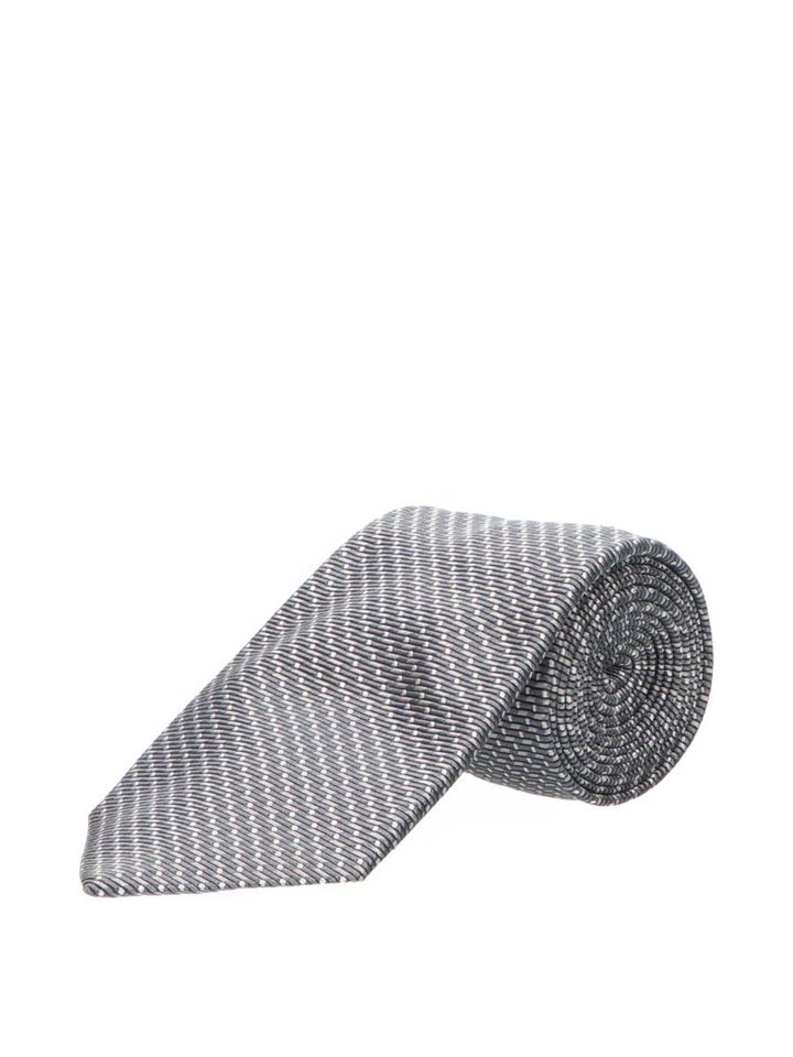 Open grey das in zijde Hugo Boss