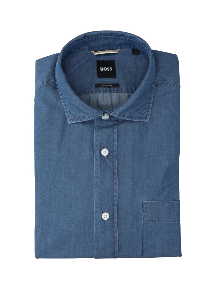 Blauw hemd ( casual fit) met lange mouwen Hugo Boss 