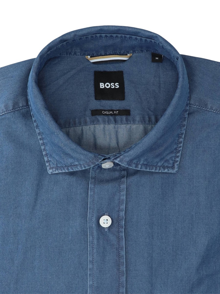 Blauw hemd ( casual fit) met lange mouwen Hugo Boss 