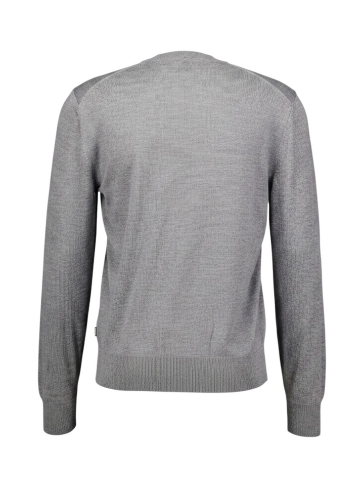 Grijze trui met ronde hals Hugo Boss 