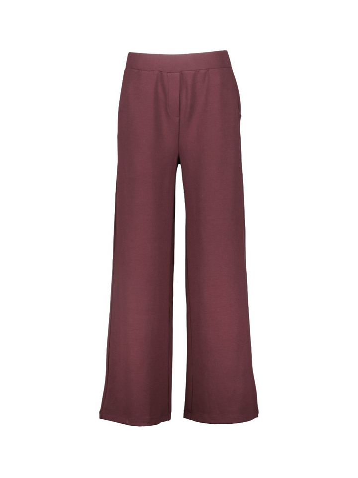 Aubergine comfortabele broek met elastiek Brax 