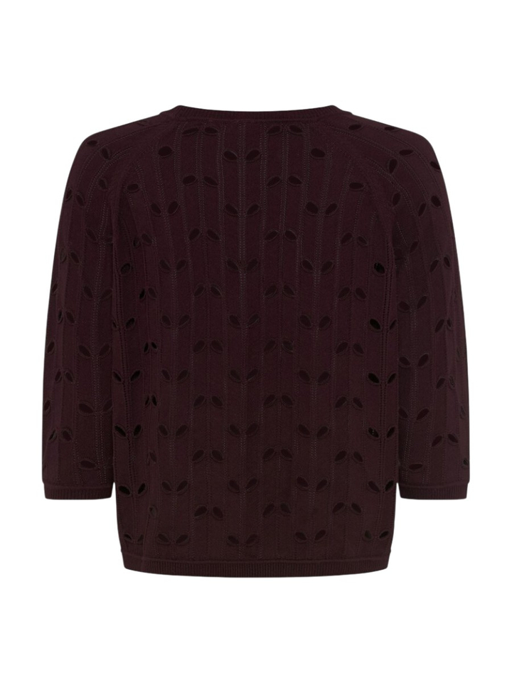 Bordeaux pull met structuur Brax 
