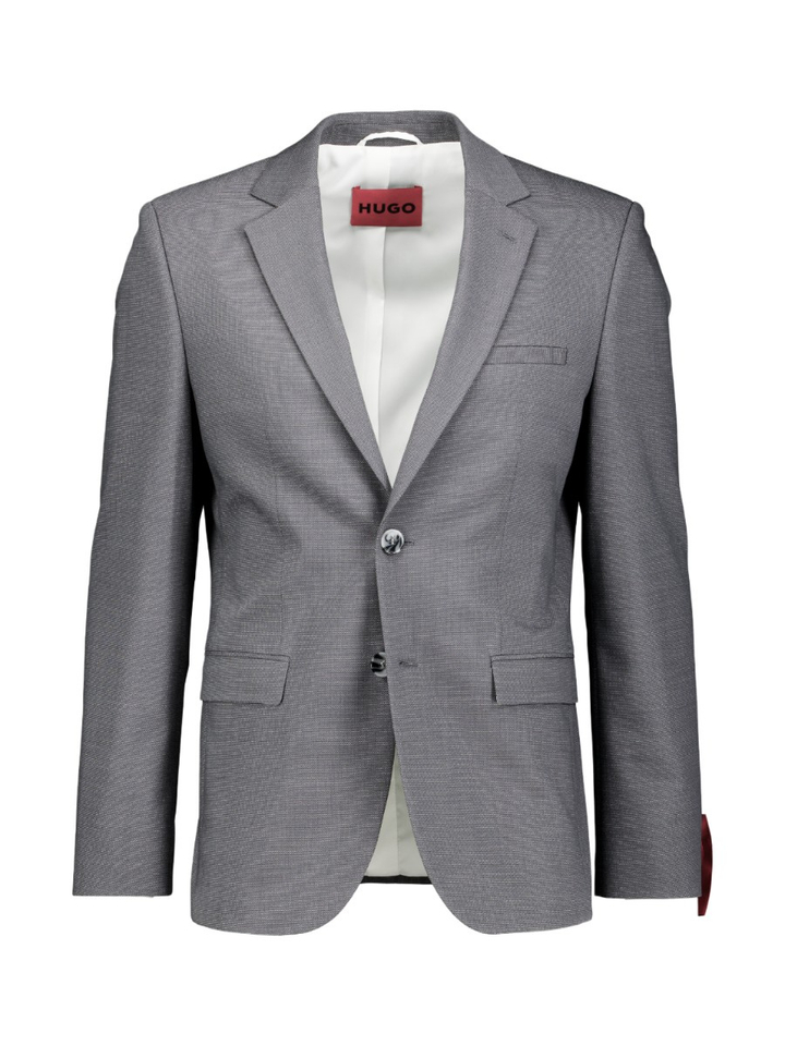 Donkergrijze kostuum blazer Hugo Boss 