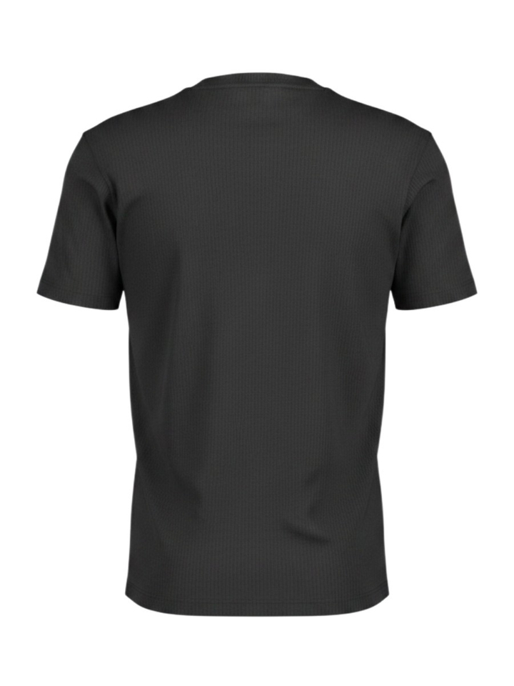 Zwarte katoenen T-shirt met opdruk Hugo Boss