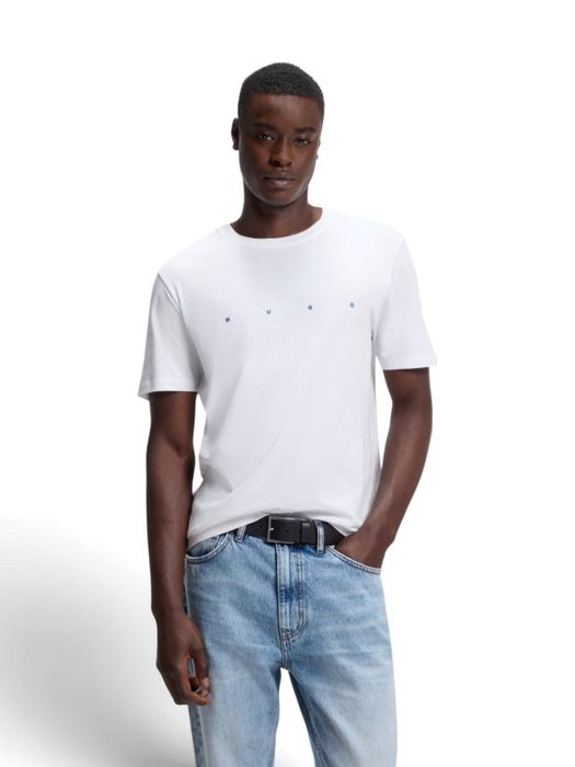 Witte t-shirt met logodetail Hugo Red