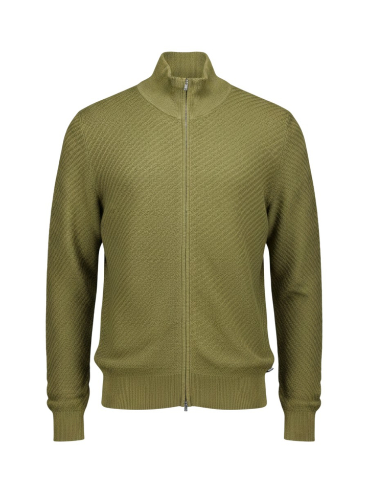 Groene trui met ritssluiting H-Loretti Boss Black 