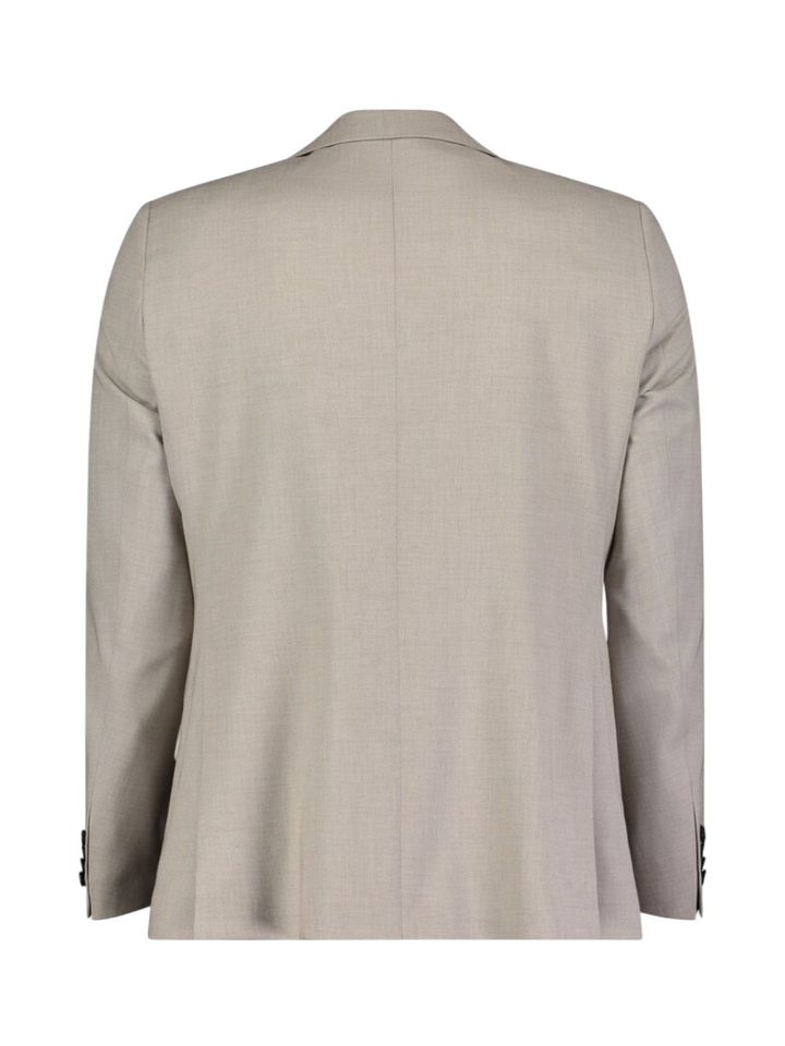Beige blazer met donkerbruine knoopsluiting Sakkos Roy Robson 