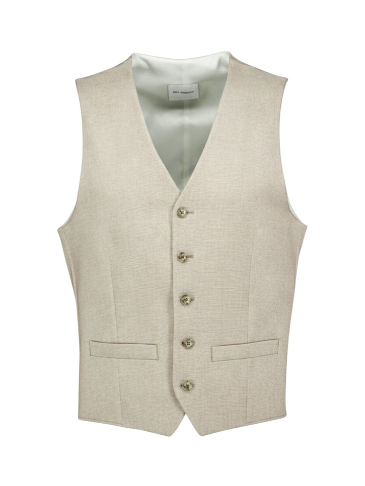 Beige Kostuum gilet Weste Roy Robson