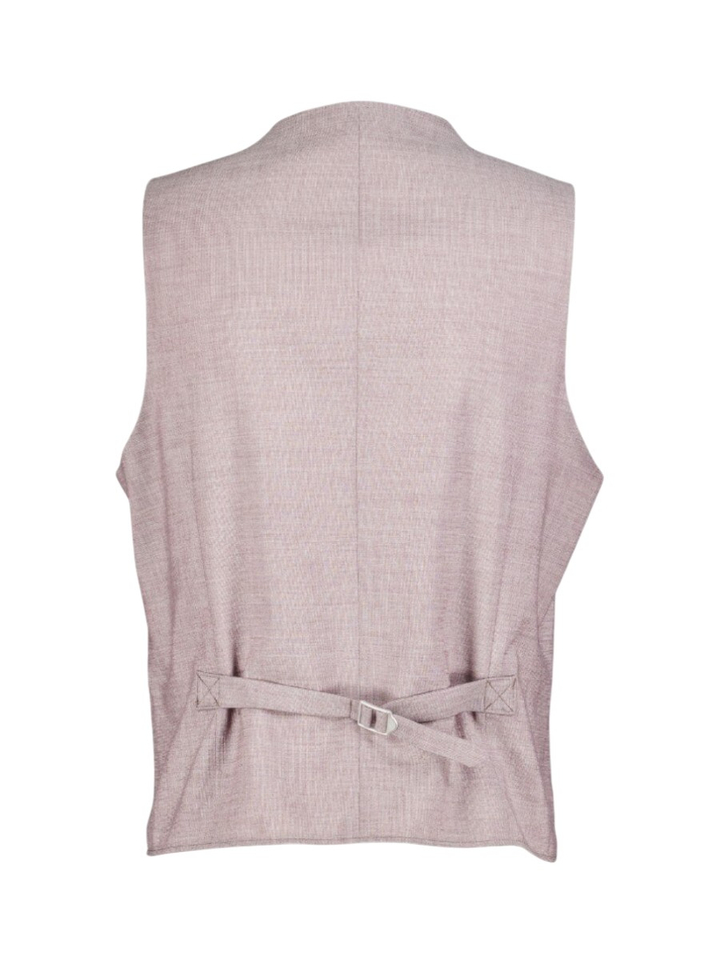 Licht bordeaux kleurige mouwloze cardigan Roy Robson 