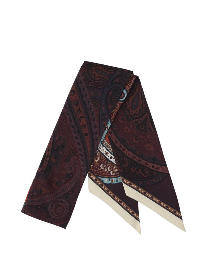 Multicolor fijne sjaal met print Barbieri