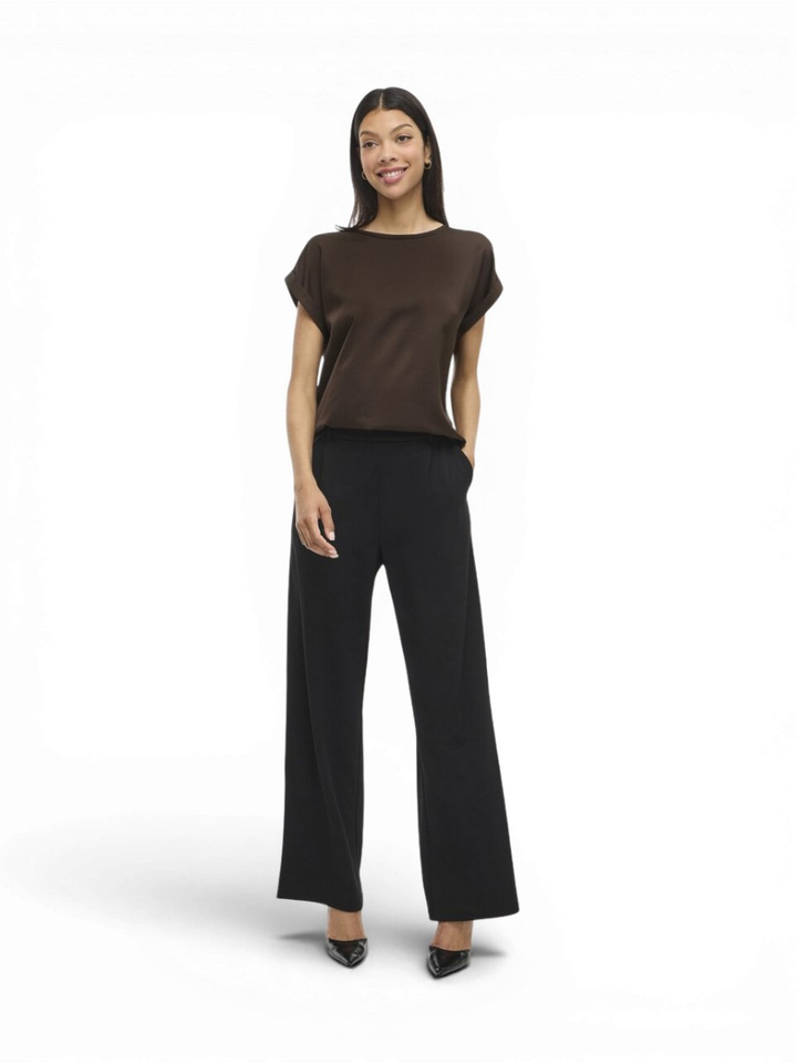 Bruine T-shirt Vielette Vila