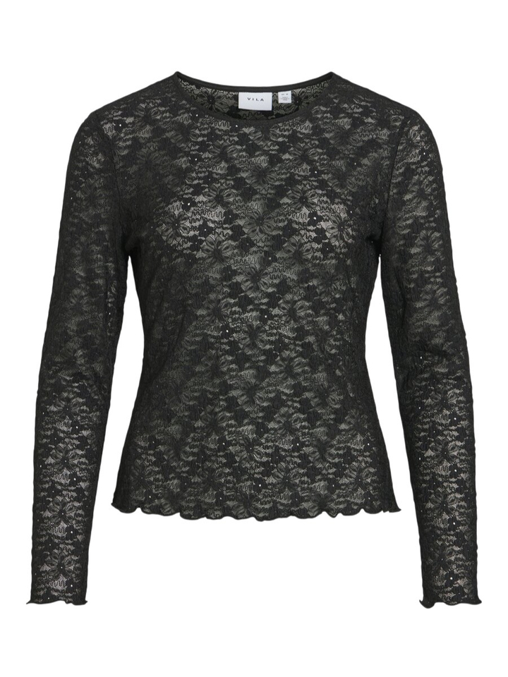 Zwarte top in kant Vifay Vila 