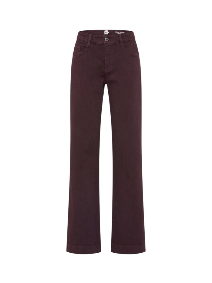Bordeaux super stretch  wide leg broek Brax 