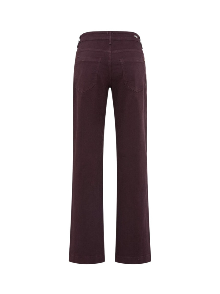 Bordeaux super stretch  wide leg broek Brax 