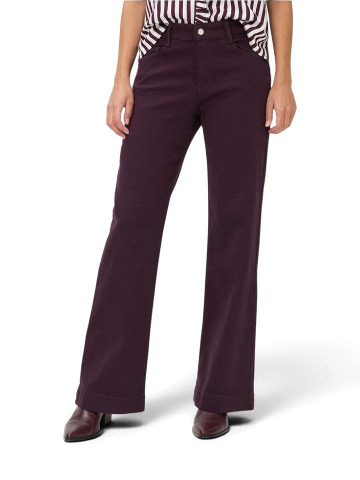 Bordeaux super stretch wide leg broek Brax