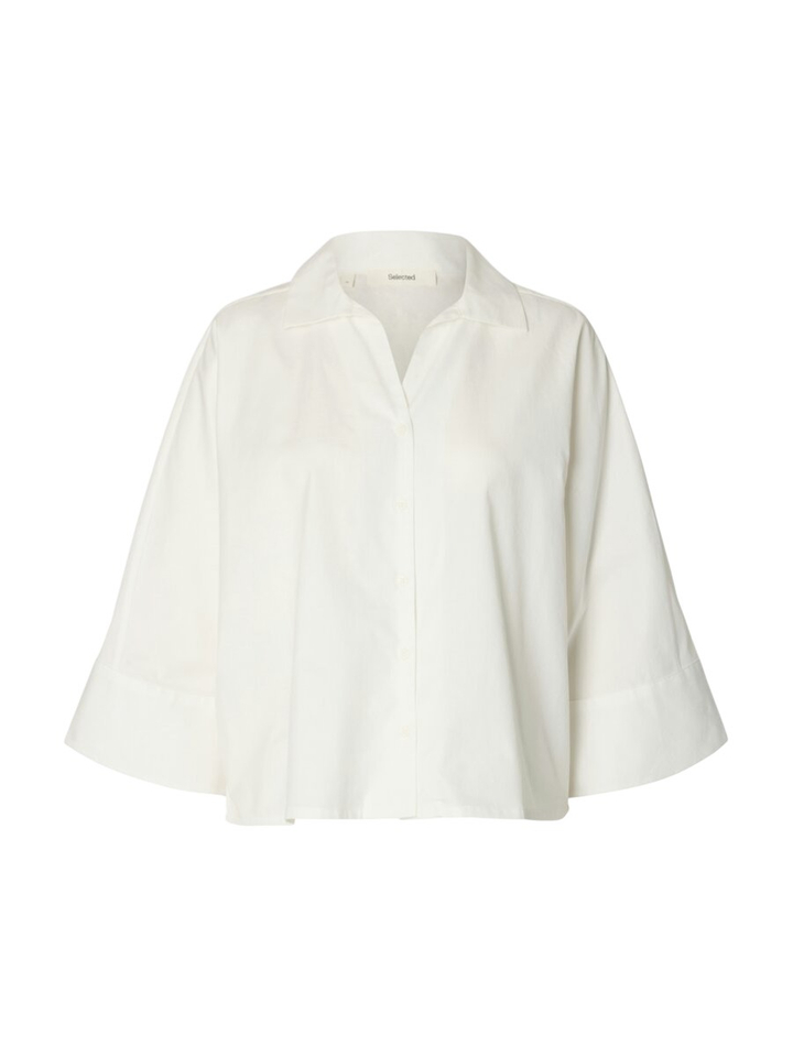Witte katoenen bloes Selected 