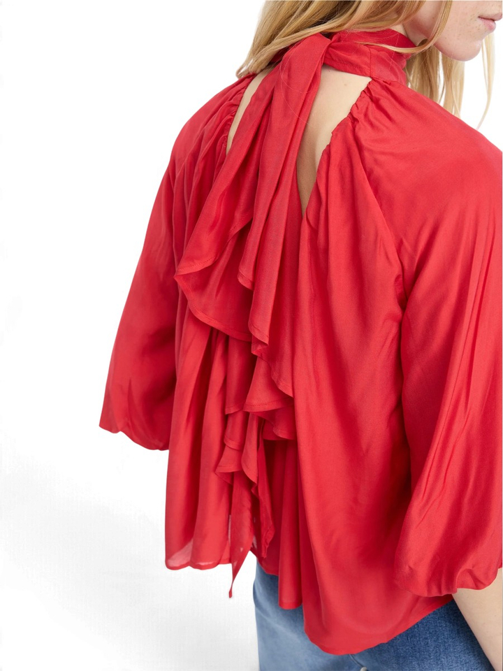 Rode blouse Calyppa Munthe