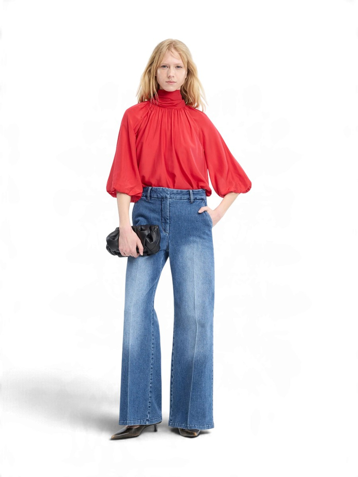 Rode blouse Calyppa Munthe