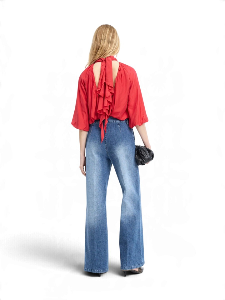 Rode blouse Calyppa Munthe