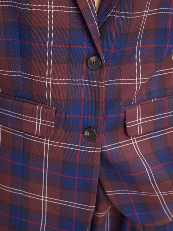 Bordeaux geruite blazer Caketta Munthe