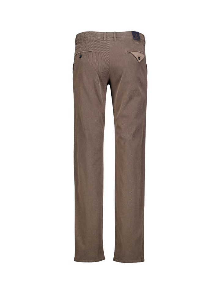 Bruine geklede broek Magnus Zilton 