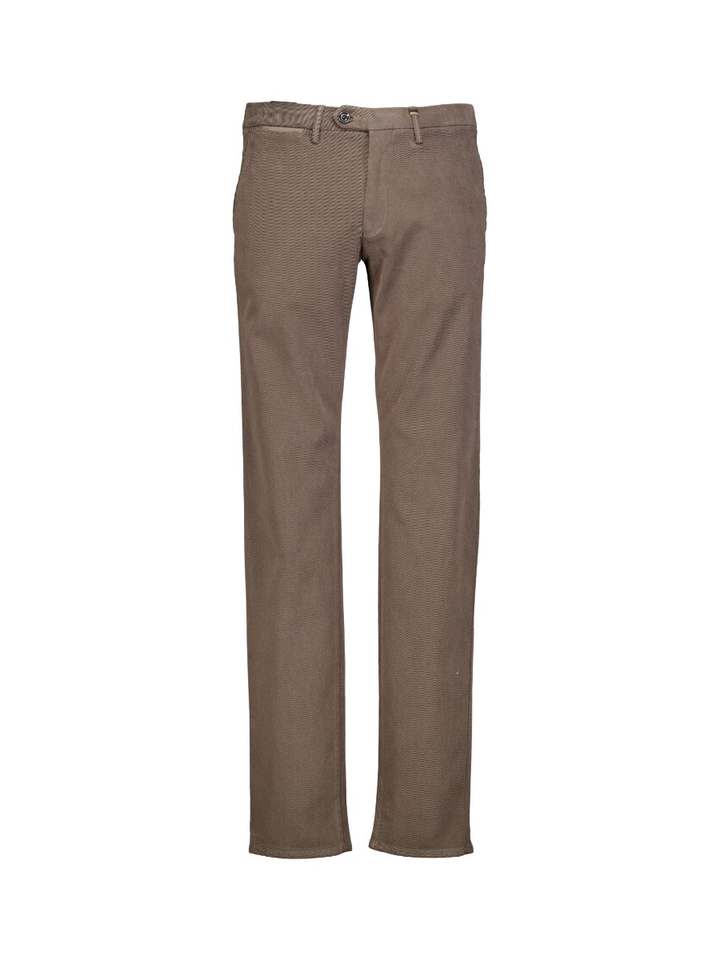 Bruine geklede broek Magnus Zilton 