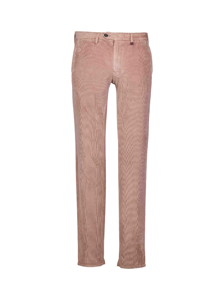 Oudroze ribfluwelen broek Magnus Zilton