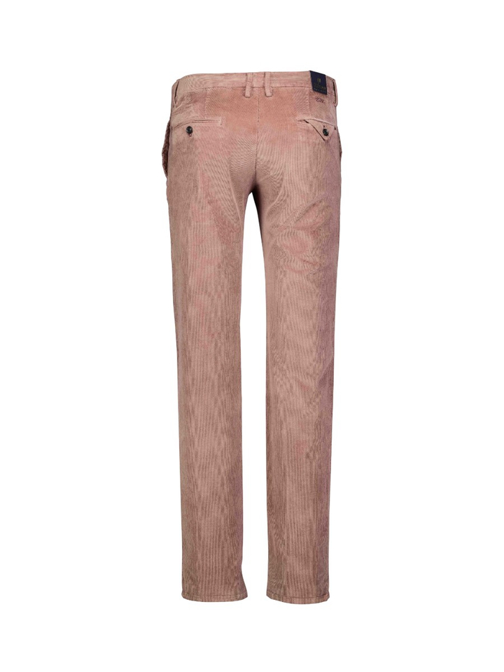 Oudroze ribfluwelen broek Magnus Zilton