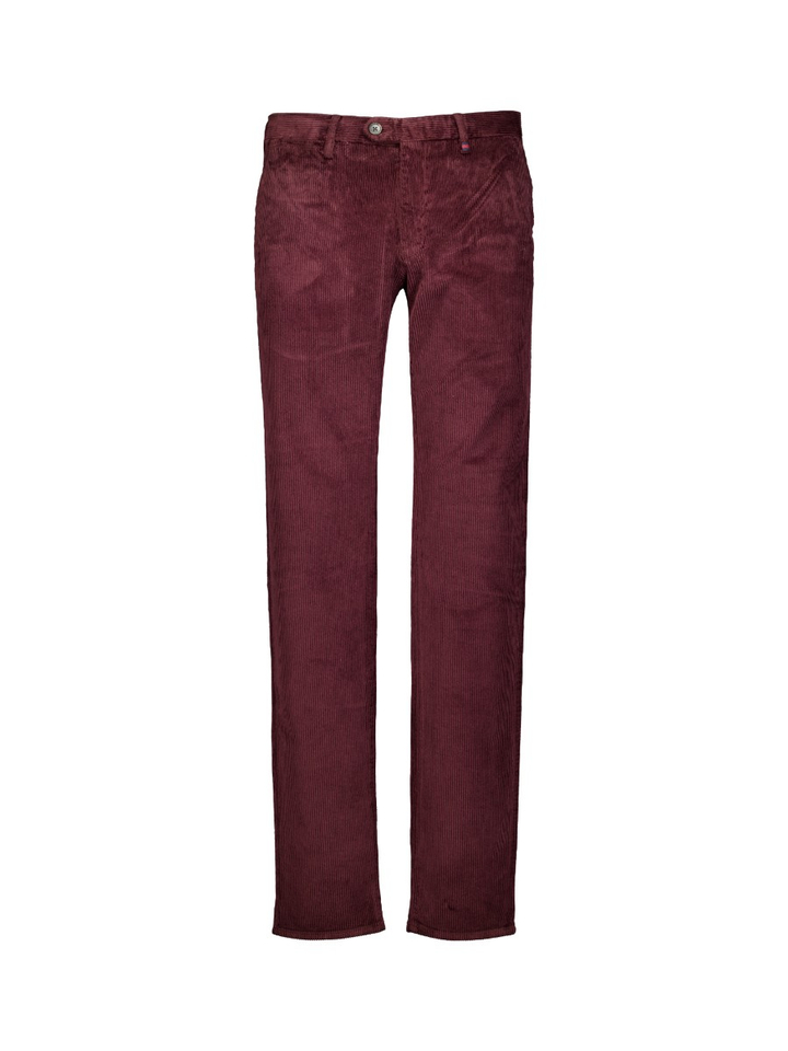 Bordeaux ribfluwelen broek Magnus Zilton