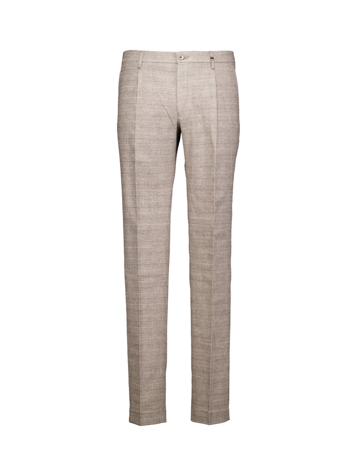 Beige geruiten broek Mauro Zilton 