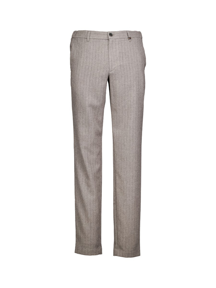 Taupekleurige gestreepte broek Elliot Zilton