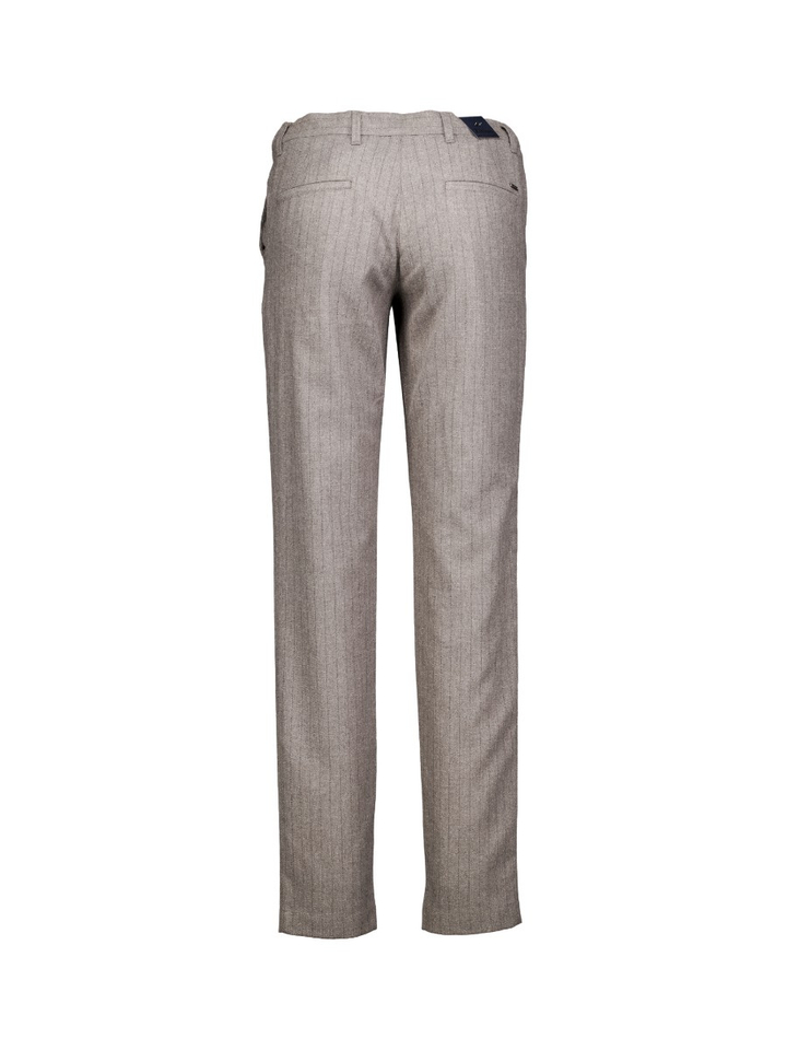 Taupekleurige gestreepte broek Elliot Zilton