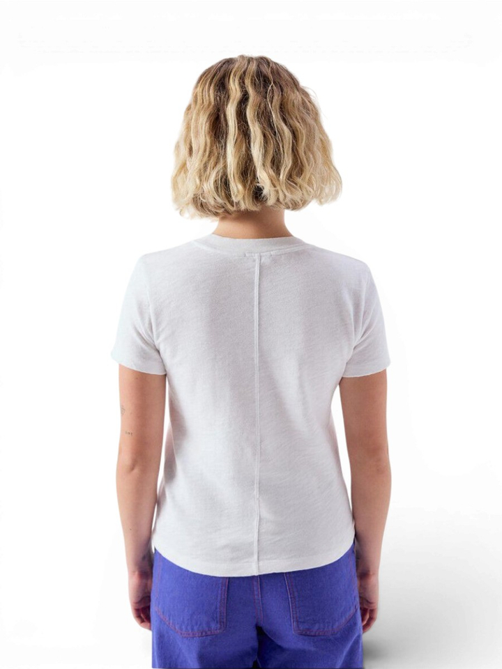 Witte katoenen T-shirt American Vintage 