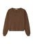 Donkerbruine oversized katoenen T-shirt American Vintage 