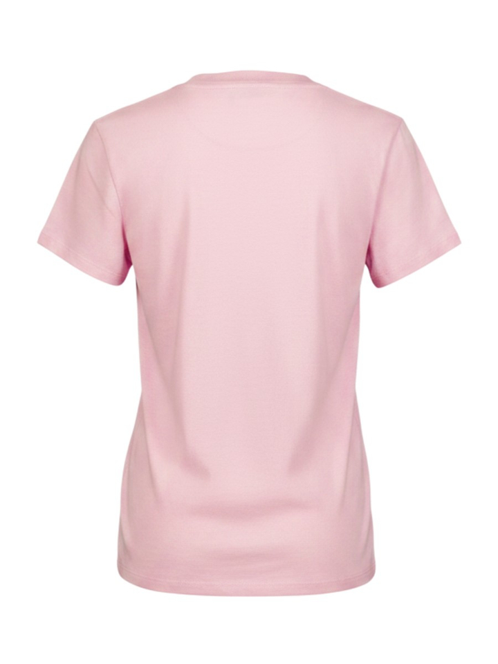Roze t-shirt met logo American Vintage
