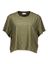 Groene t-shirt met korte mouwen American Vintage
