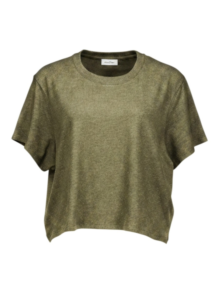 Groene t-shirt met korte mouwen American Vintage