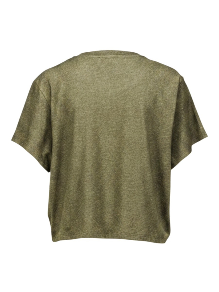 Groene t-shirt met korte mouwen American Vintage