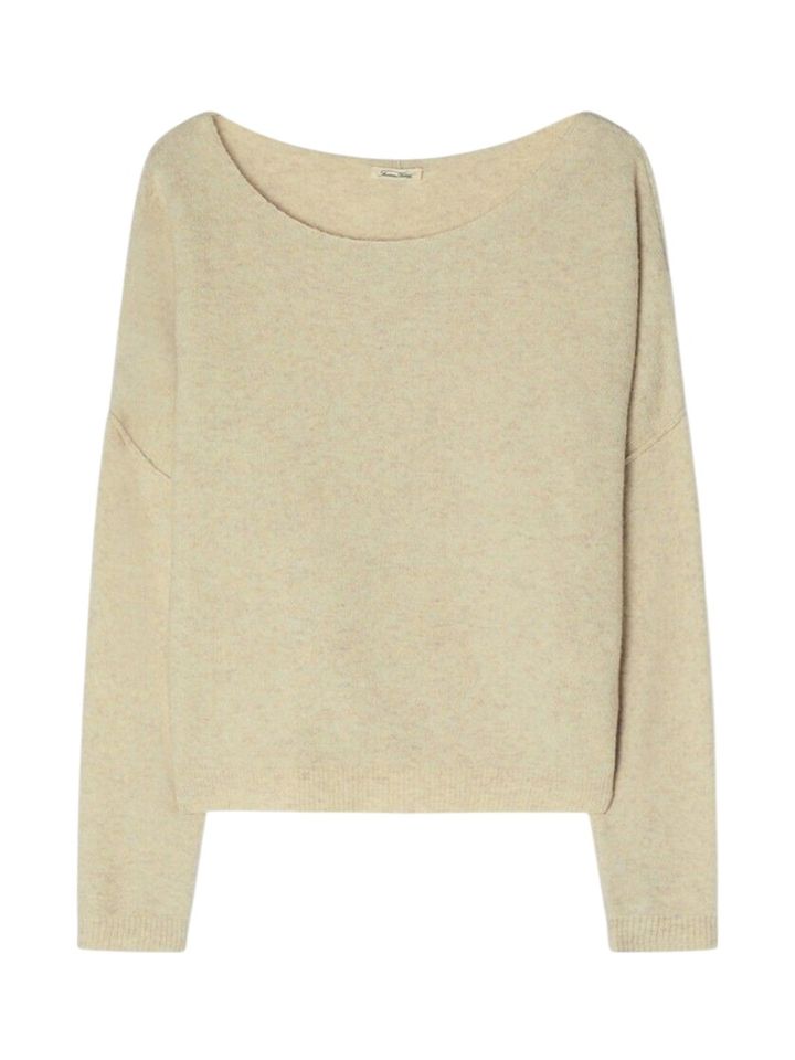 Beige pull met boothals American Vintage