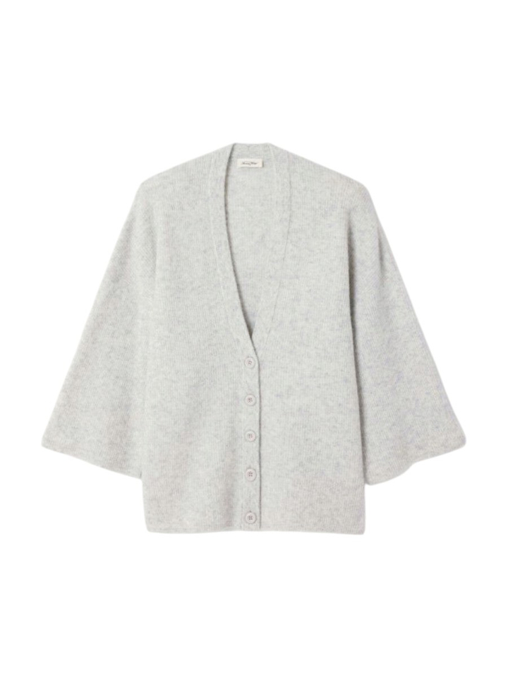 Grijze cardigan met knopen American Vintage