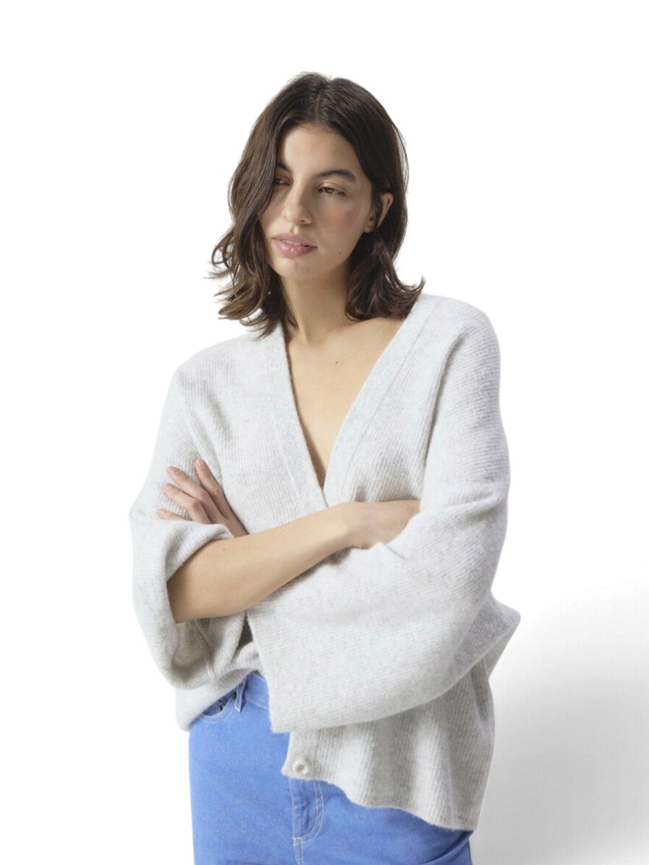 Grijze cardigan met knopen American Vintage