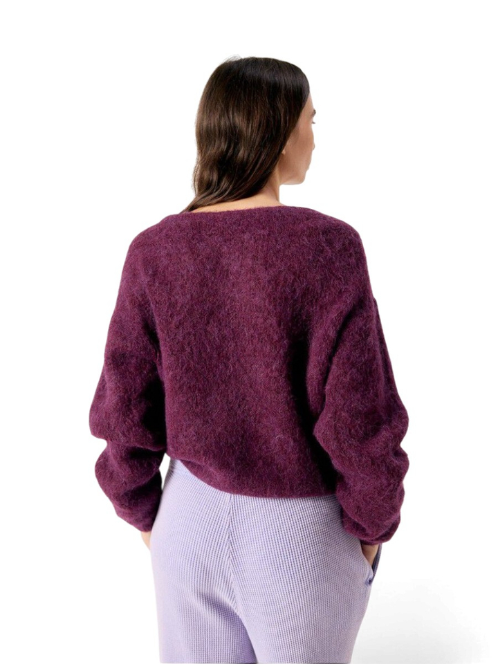 Bordeaux wollen trui American Vintage