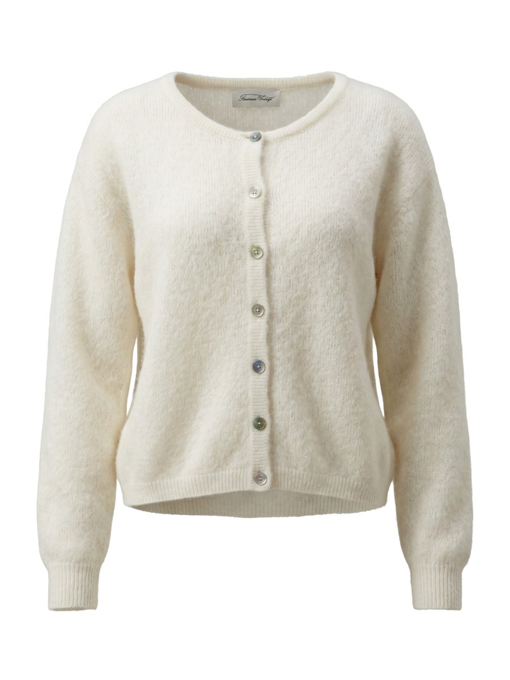 Ecru korte cardigan American Vintage 