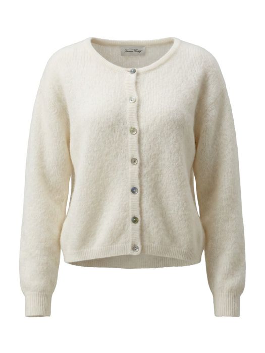 Ecru korte cardigan American Vintage